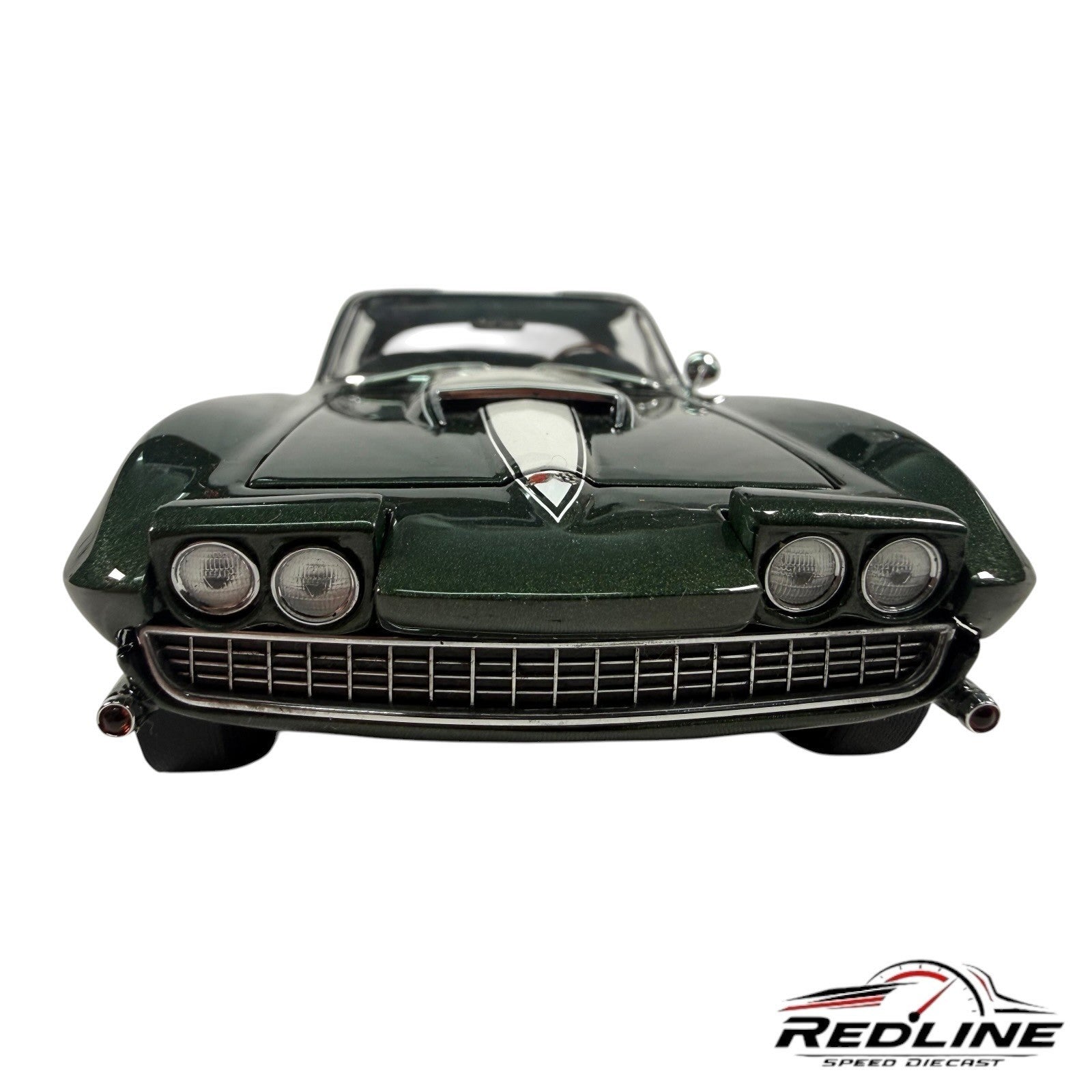 🏁Danbury Mint 1967 Chevrolet Corvette Coupe FSO Green 1:24 C2🏁
