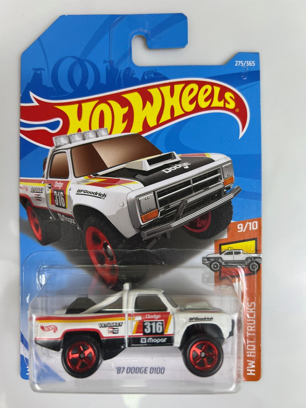🔥🔥Hot Wheels '87 Dodge D100 2018 HW Hot Trucks 275/365 HW Hot Trucks HW06🔥🔥