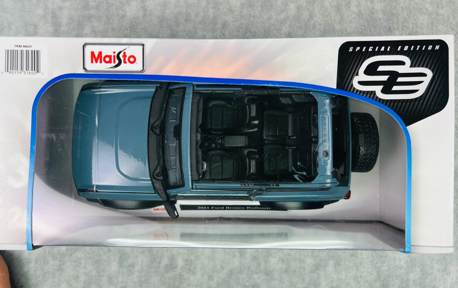 🇺🇸Maisto 1:18 2021Ford Bronco Badlands Blue Diecast  Special Edition🇺🇸