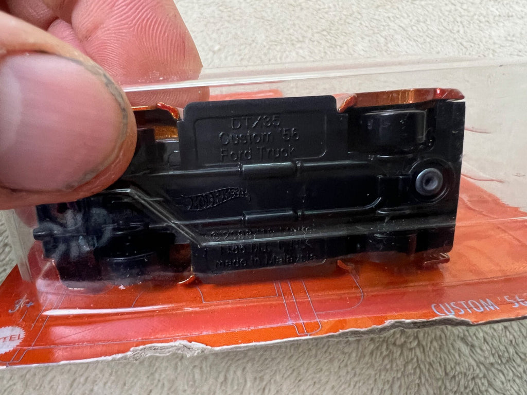 🇺🇸🔥🔥🔥Hot Wheels Custom 56 Ford Truck Orange & Blue HW13🔥🔥🔥🇺🇸