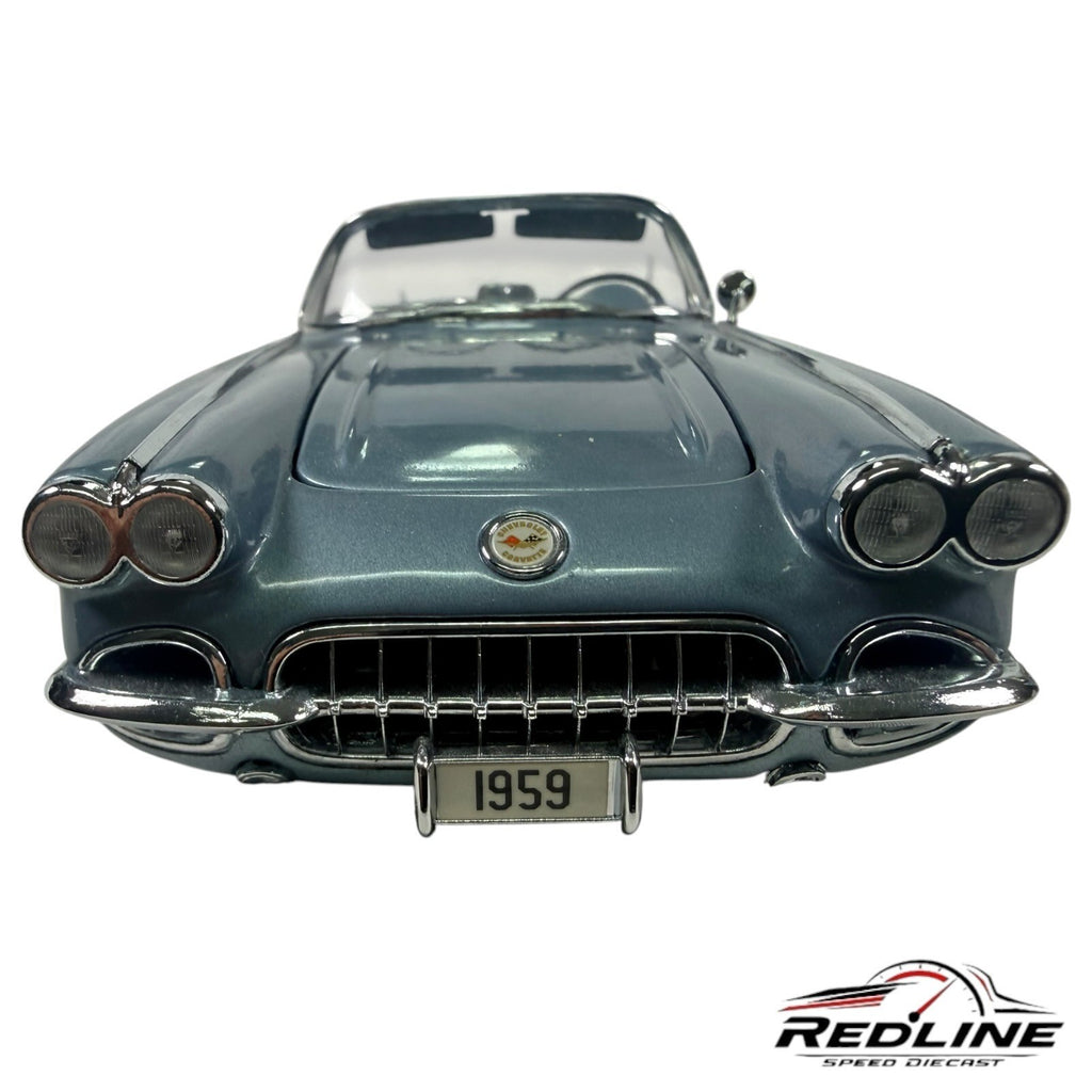 🇺🇸Danbury Mint Limited Edition 1959 Corvette Jewel Blue 1:24 C2🇺🇸