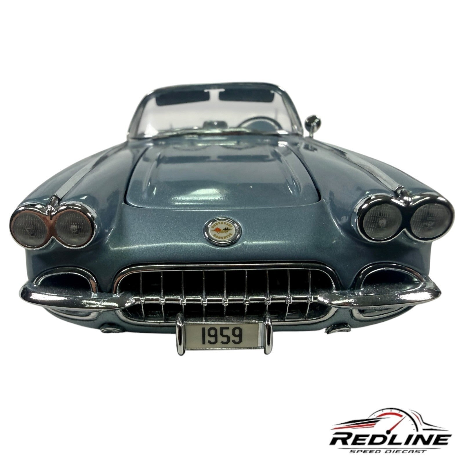 🇺🇸Danbury Mint Limited Edition 1959 Corvette Jewel Blue 1:24 C2🇺🇸