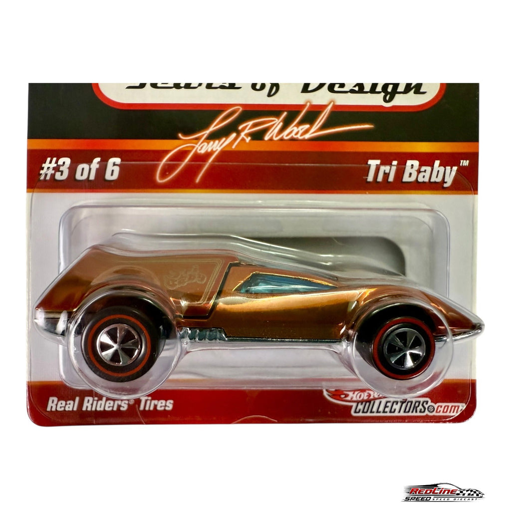 🇺🇸Hot Wheels RLC Larry Wood 40 Years of Design Tri-Baby 7011/8500 H28🇺🇸