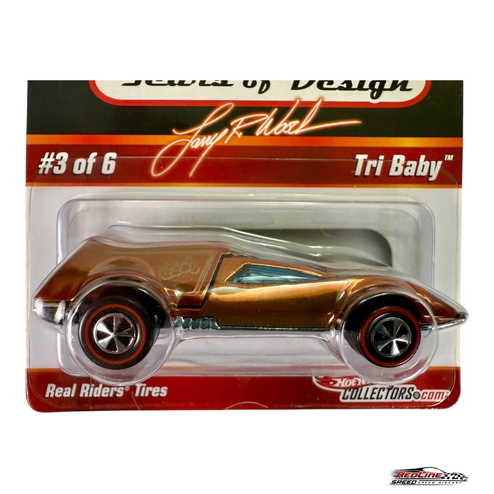 🇺🇸Hot Wheels RLC Larry Wood 40 Years of Design Tri-Baby 7011/8500 H28🇺🇸