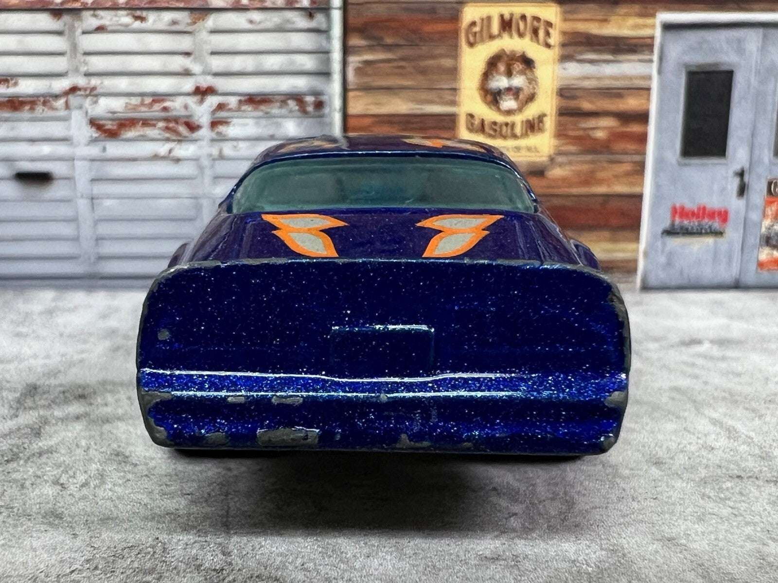 🔥1977 Hot Wheels #37 Hot Bird Trans Am -Vintage Blue/Orange Paint Silver C3🔥