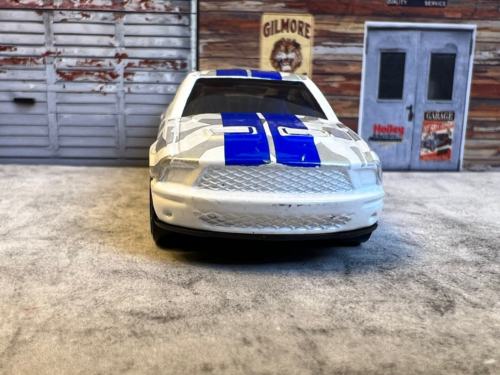 🇺🇸🇺🇸Hot Wheels 2007 Ford Shelby GT-500  White Blue and Grey C4🇺🇸🇺🇸