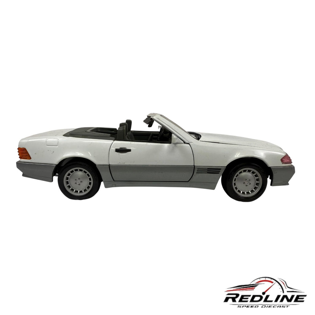 🇩🇪Road Tough Collection Die Cast Mercedes-Benz 500SL 1989 WHITE 1:18🇩🇪