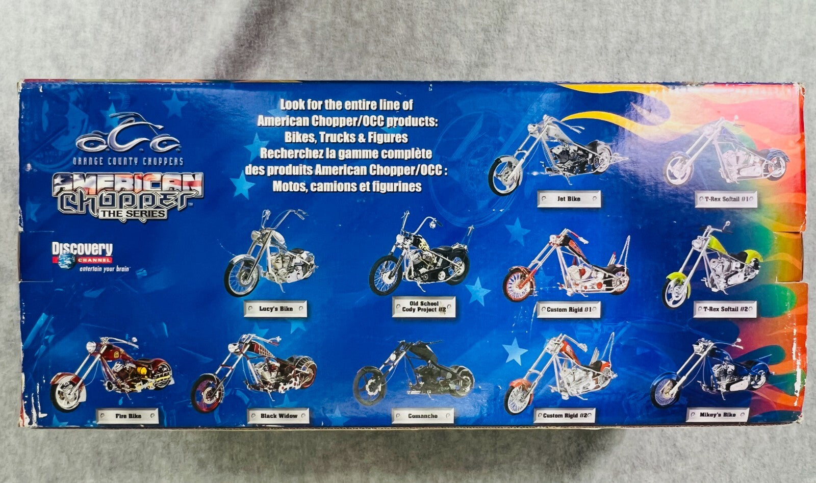 🦅🦅🦅American Chopper Fire Bike Truck and Chopper Set 1:18 Orange County🦅🦅🦅