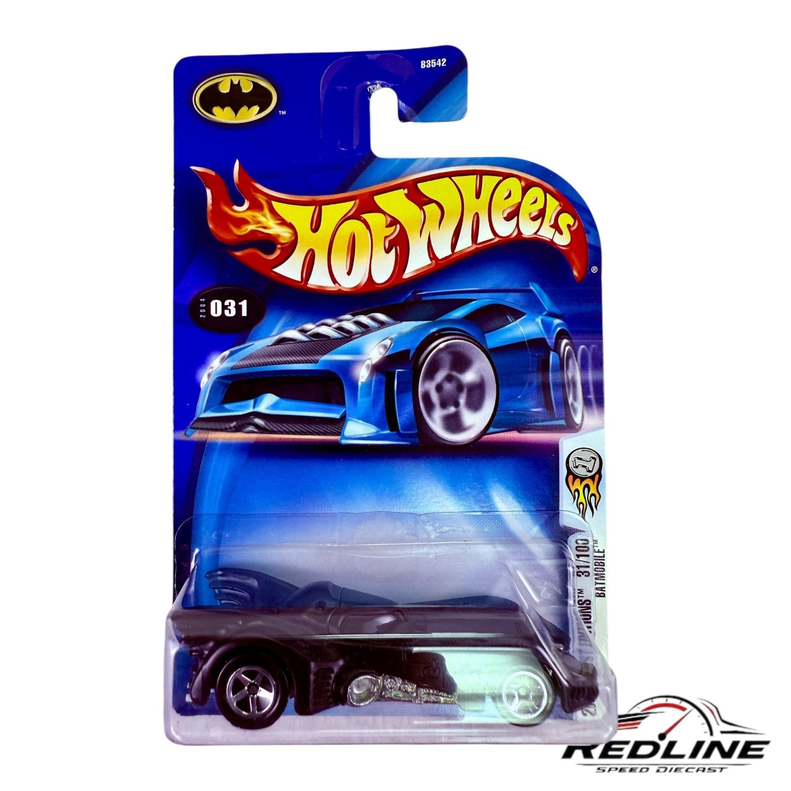 🔥🔥🔥Hot Wheels 2004 First Editions 31/100 Batmobile #031 H3🔥🔥🔥