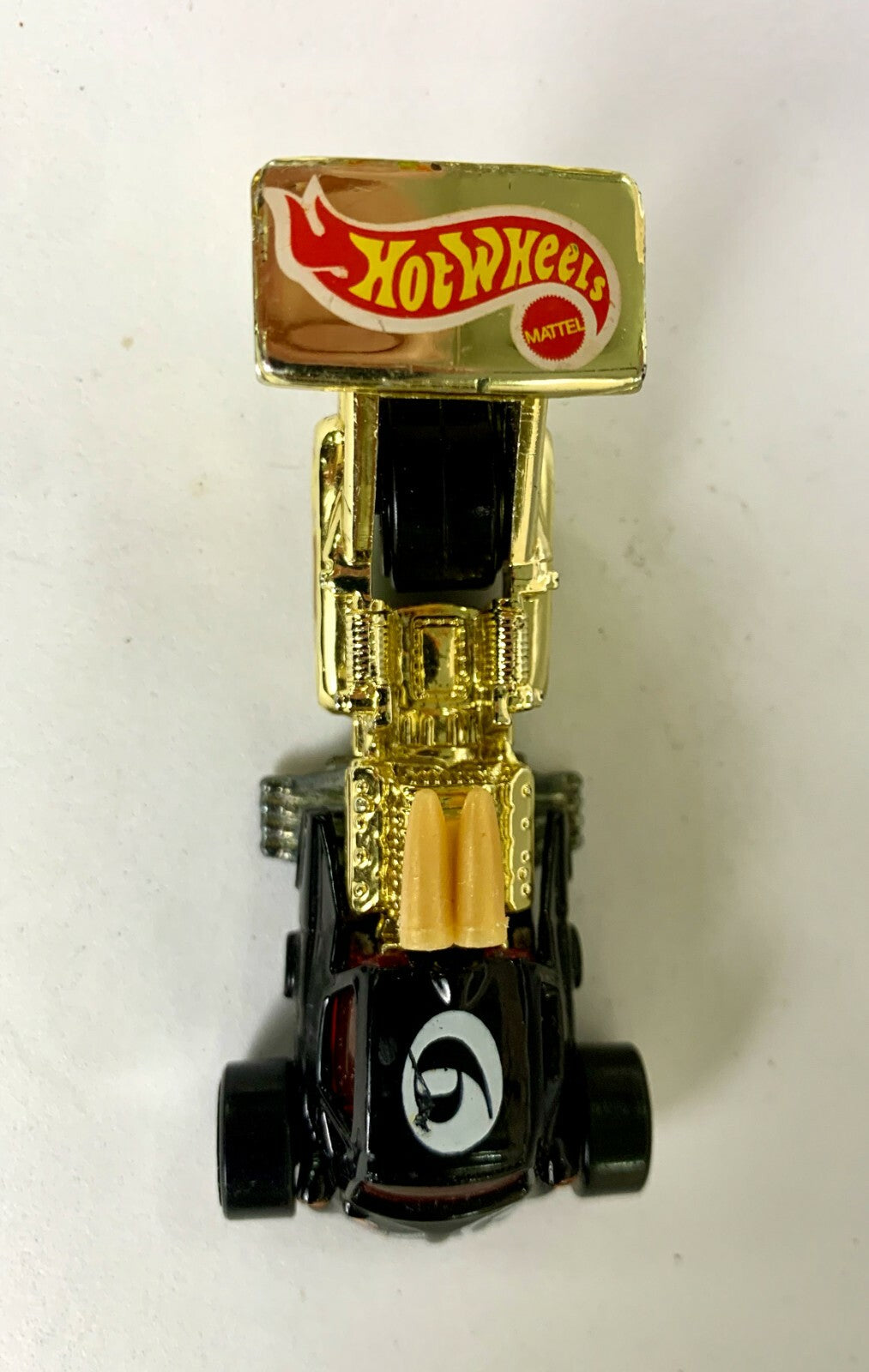 🔥🔥🔥🔥🔥🔥1998 HOT WHEELS WHATTA DRAG CAR LOOSE BLACK & GOLD 🔥🔥🔥🔥🔥🔥
