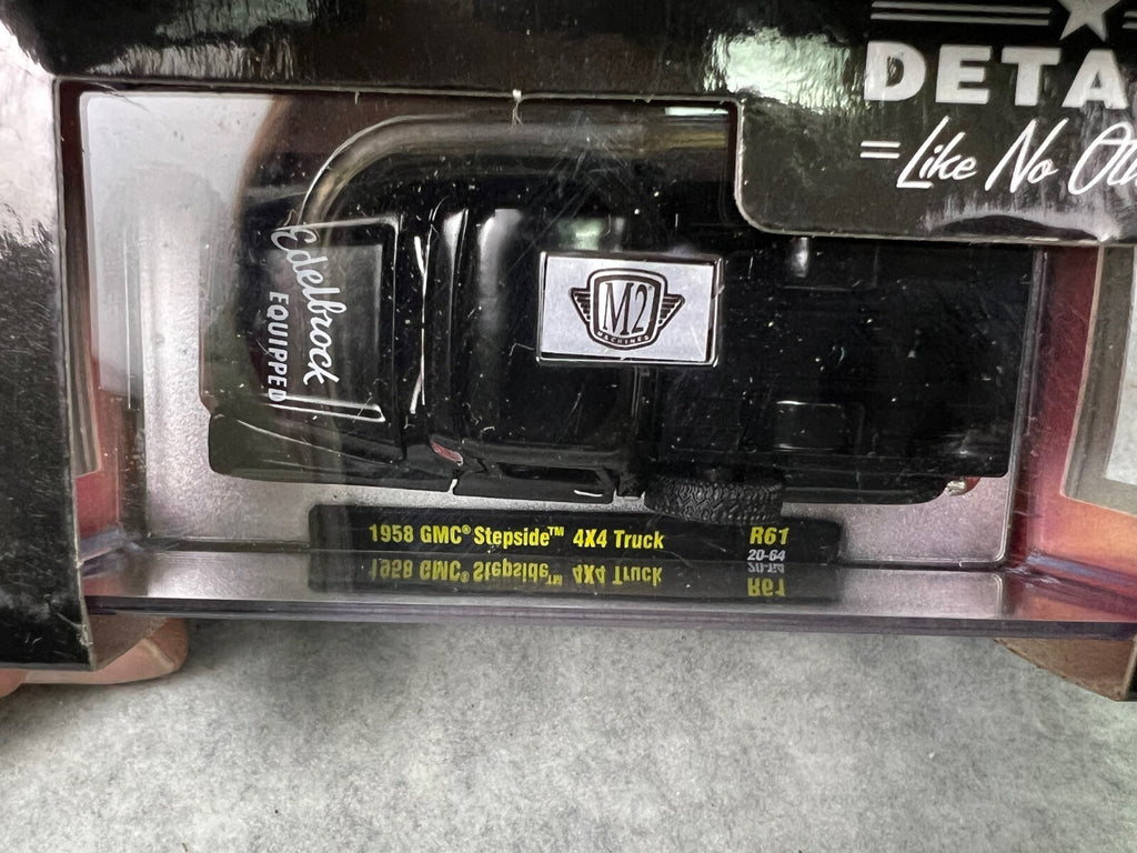 🇺🇸🇺🇸M2 Machines AEdelbrock 1958 GMC Stepside 4x4 Pickup Truck H22🇺🇸🇺🇸