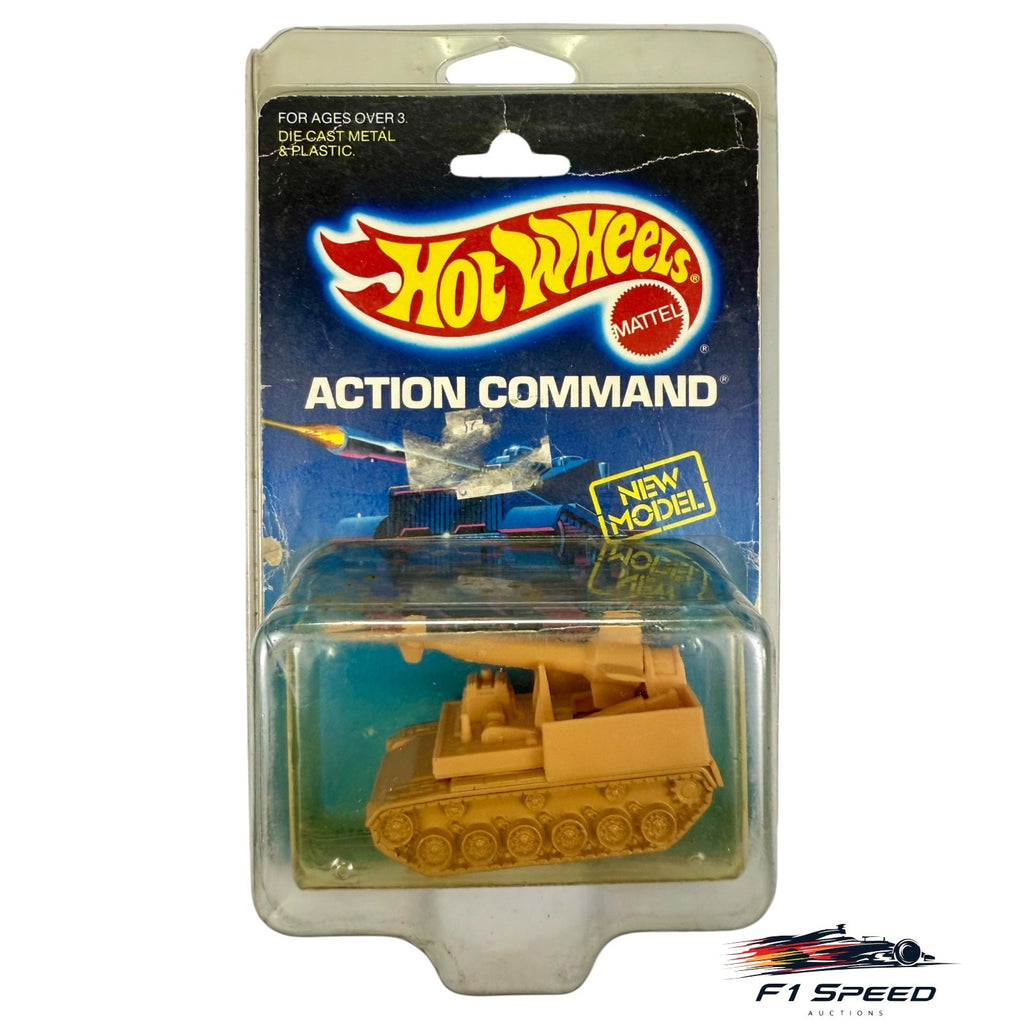 🚀🚀🚀Hot Wheels TAN #25 ROCKETANK Action Command H35🚀🚀🚀