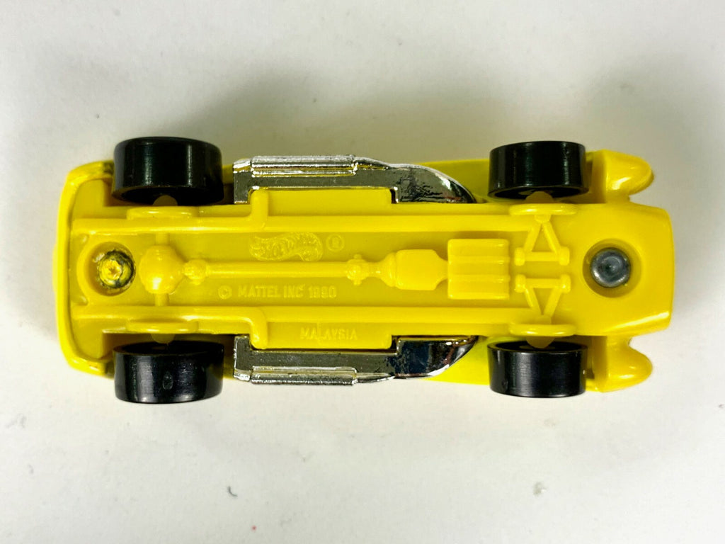 🔥🔥🔥🔥HOT WHEELS FERRARI 250 YELLOW LOOSE MADE IN MALAYSIA 1990 MATTEL🔥🔥🔥🔥