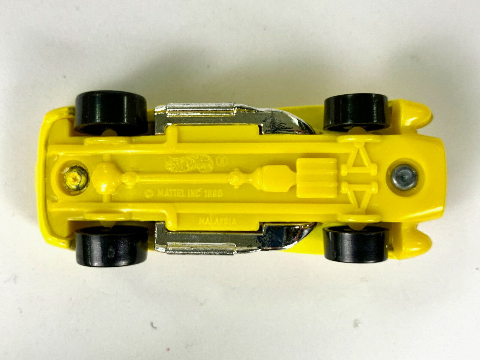🔥🔥🔥🔥HOT WHEELS FERRARI 250 YELLOW LOOSE MADE IN MALAYSIA 1990 MATTEL🔥🔥🔥🔥