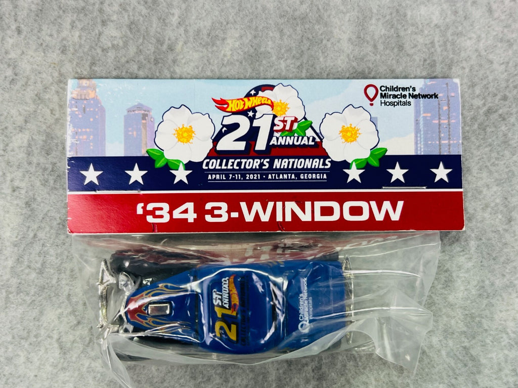 🔥🔥Hotwheels  3 Window '34 21 St Annual Collectors Nationals Atlanta, GA🔥🔥