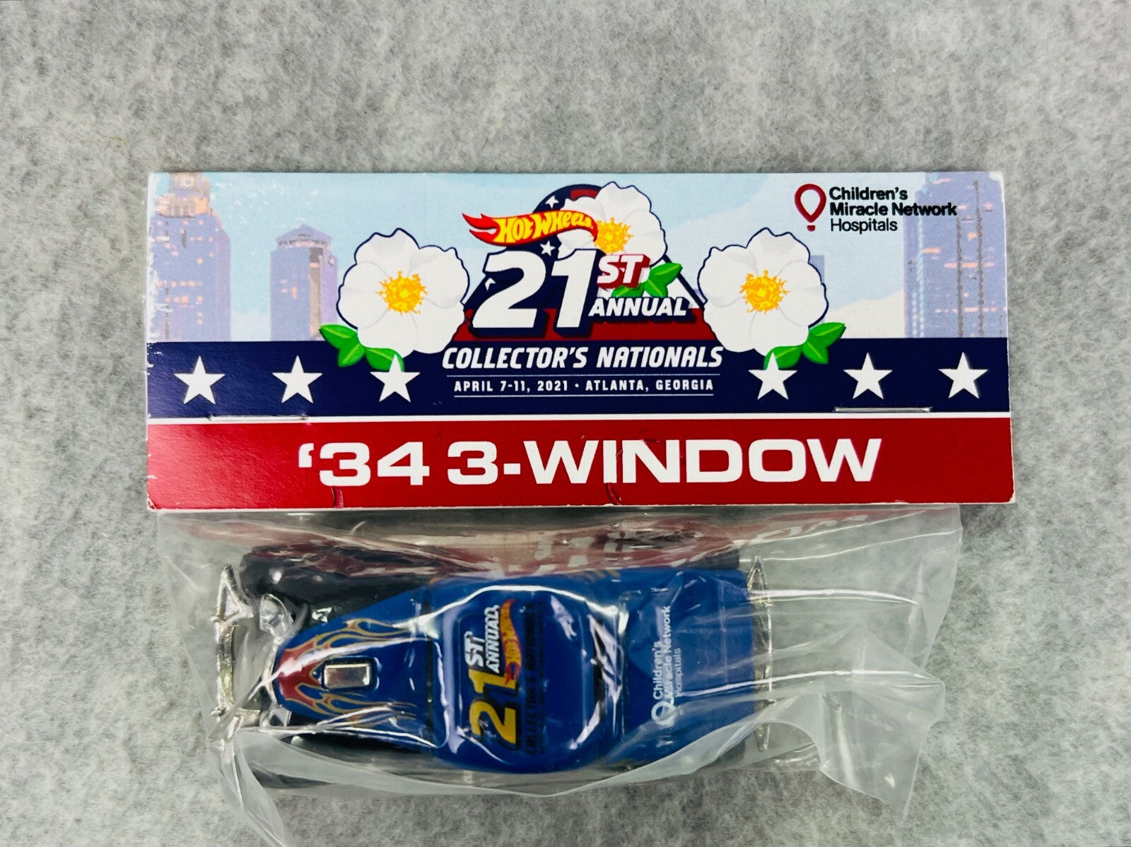🔥🔥Hotwheels  3 Window '34 21 St Annual Collectors Nationals Atlanta, GA🔥🔥
