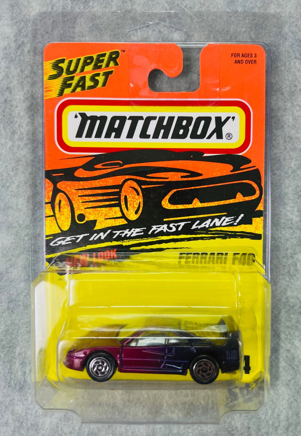 🇮🇹Matchbox Superfast NEW LOOK FERRARI F404 GET IN THE FAST LANE 1995 H23🇮🇹