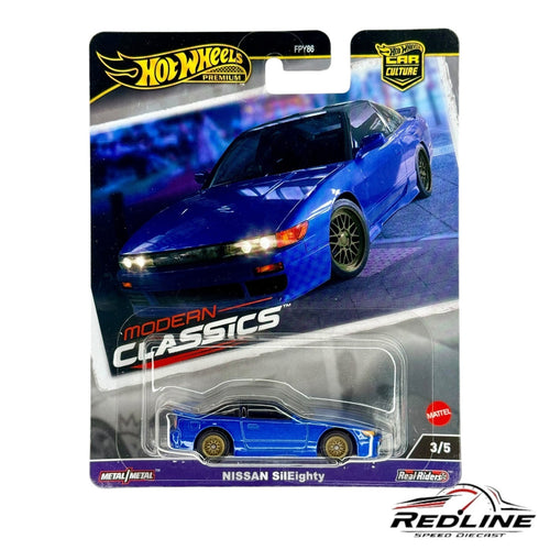 🎌Hot Wheels Premium Car Culture Modern Classics Nissan SilEighty  Blue H17🎌