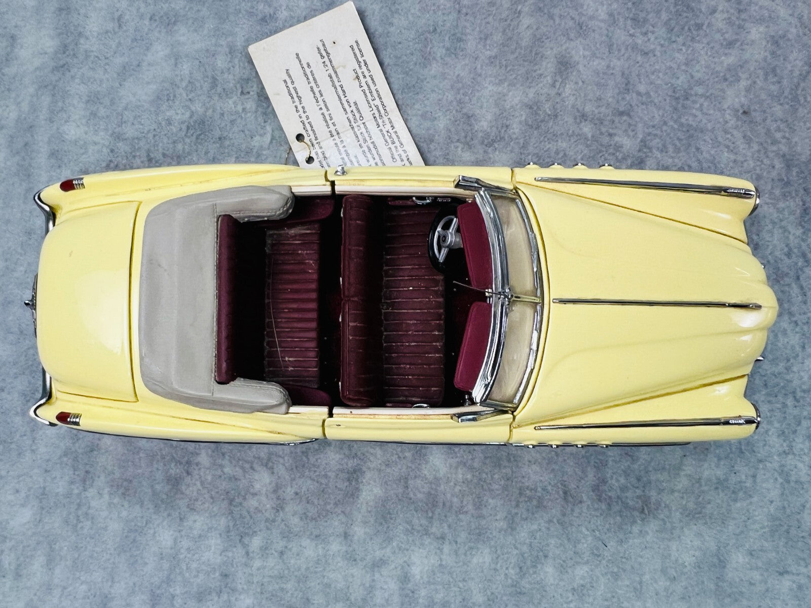 🇺🇸Franklin Mink 1949 Buick Roadmaster Convertible Butter Yellow Limitd Ed.🇺🇸