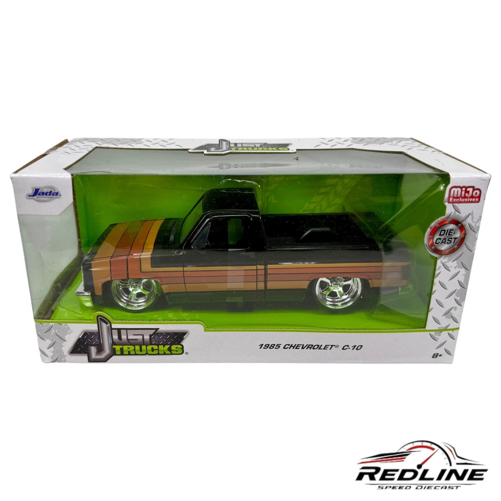 🇺🇸Jada Just Trucks 1985 Chevrolet C10 Pickup Black 1:24 D1🇺🇸