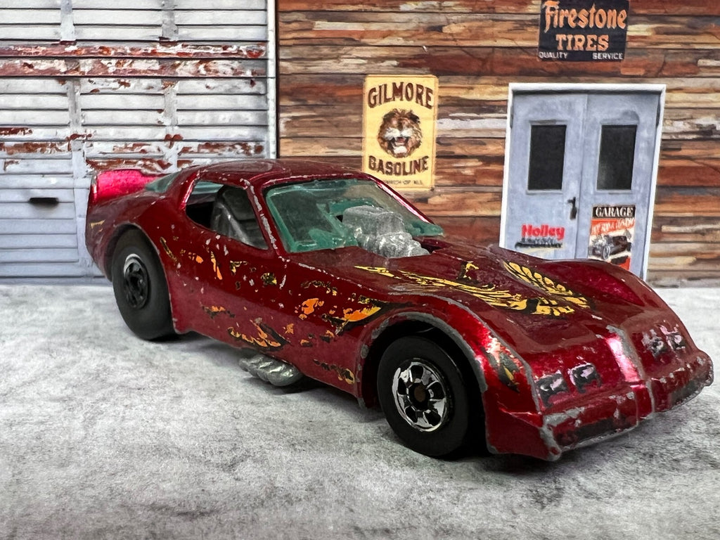 🔥1977 Hot Wheels Metallic Red Pontiac Trans Am Firebird Funny Car Dragster C3🔥