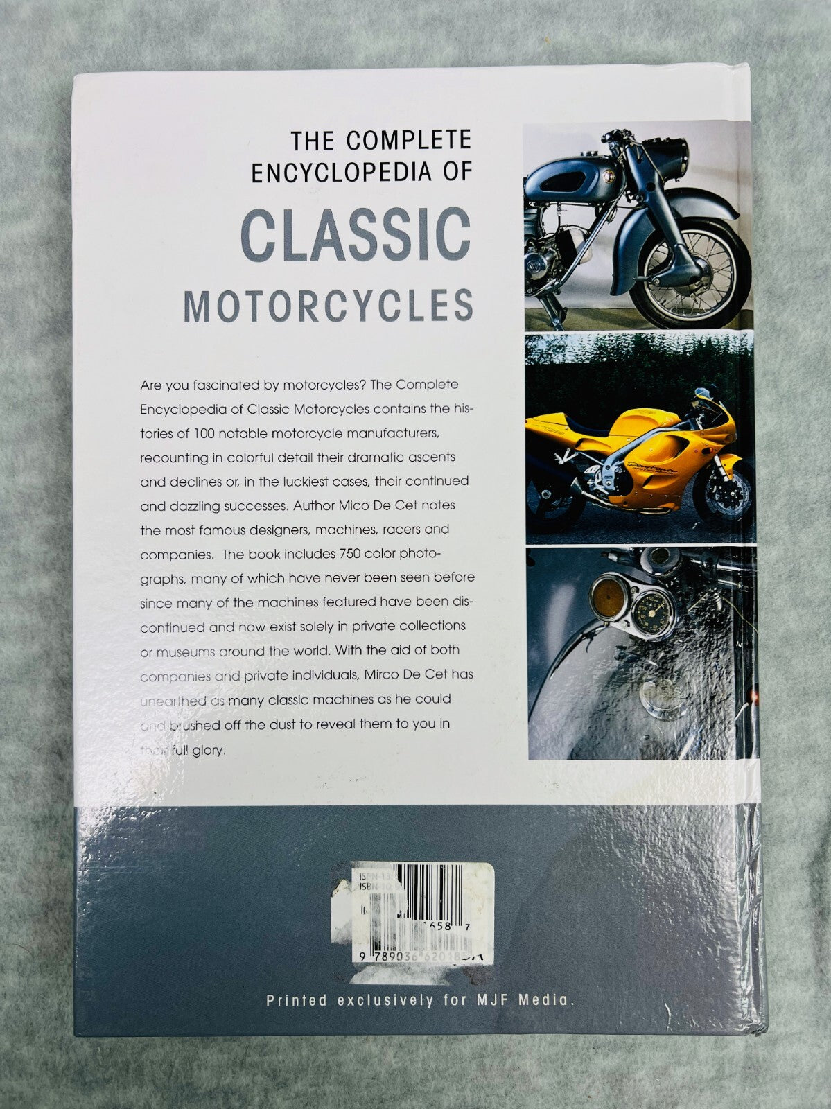 The Complete Encyclopedia Of Classic Motorcycles By Mirco De Cete Colors Photos