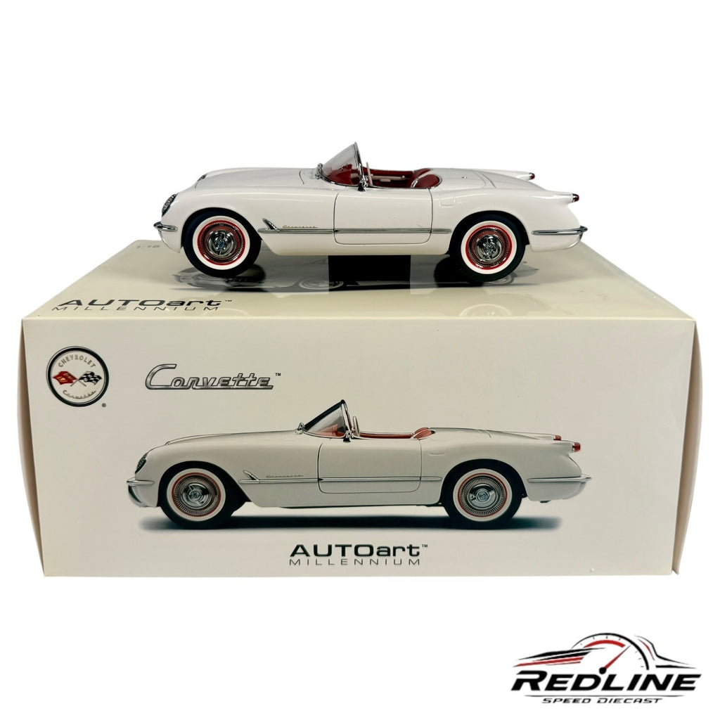 🇺🇸Autoart Millennium 1953 Chevrolet Corvette White 1:18 C1🇺🇸