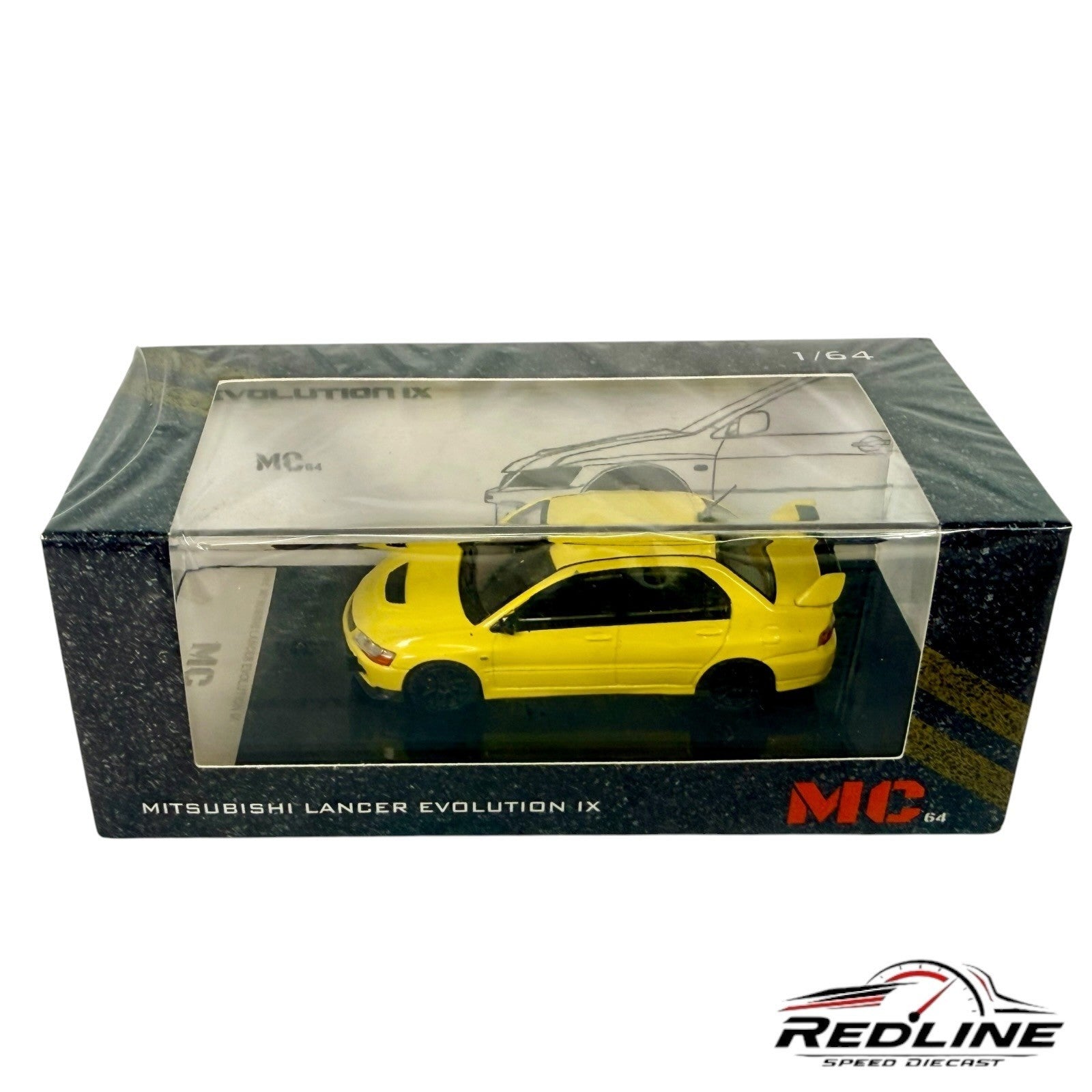 🎌🎌MC64 Mitsubishi Lancer Evolution IX Yellow 1:64 H3🎌🎌