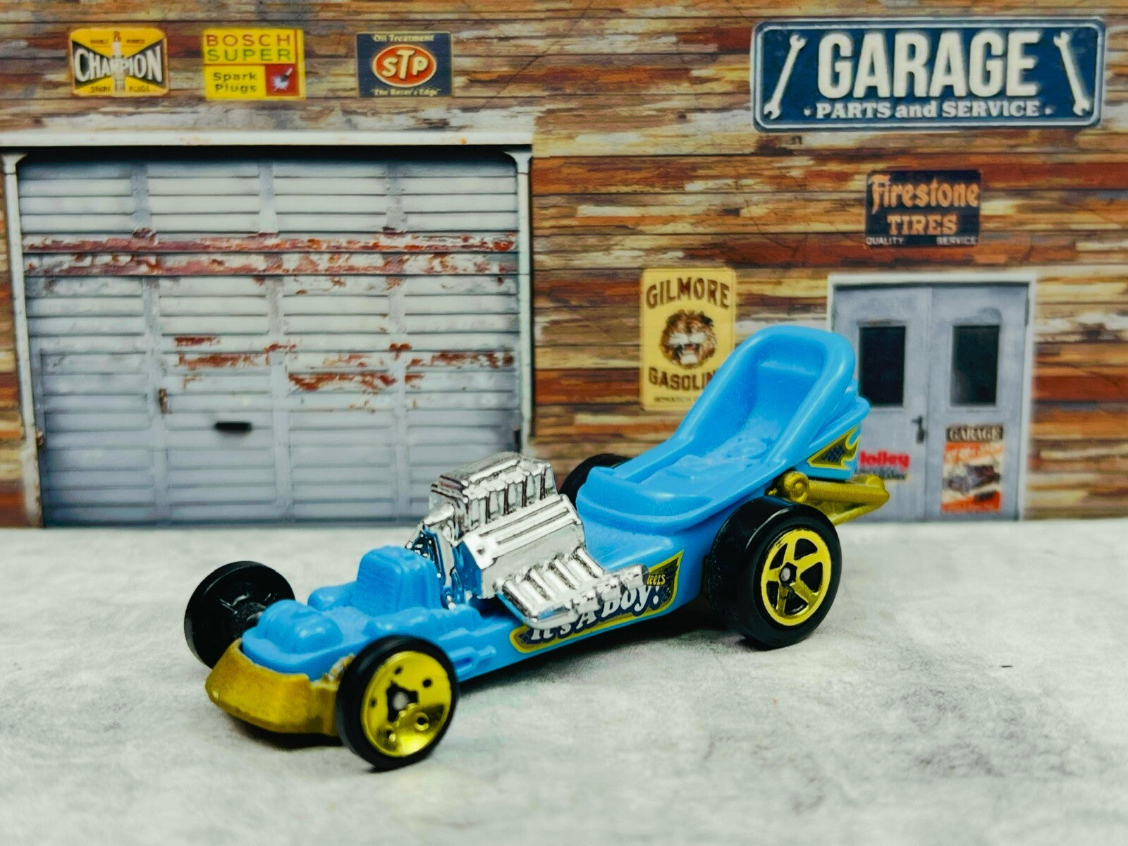 🔥🔥Hot Wheels Diaper Dragger Its A Boy Blue HW Metro Diecast 1:64 H17🔥🔥