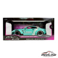🎌🎌Jada Pink Slips  Nissan GT-R R35 LBWK Body Kit Type 2.0 in Teal 1:18 B3🎌🎌