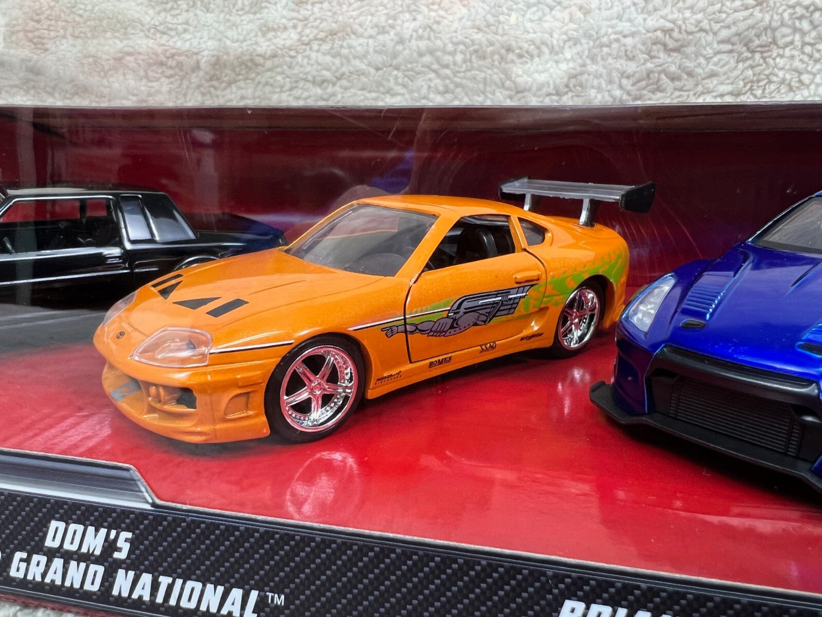 Fast & Furious Diecast  Set Buick Grand National Toyota Supra Nissan GT-R R35.
