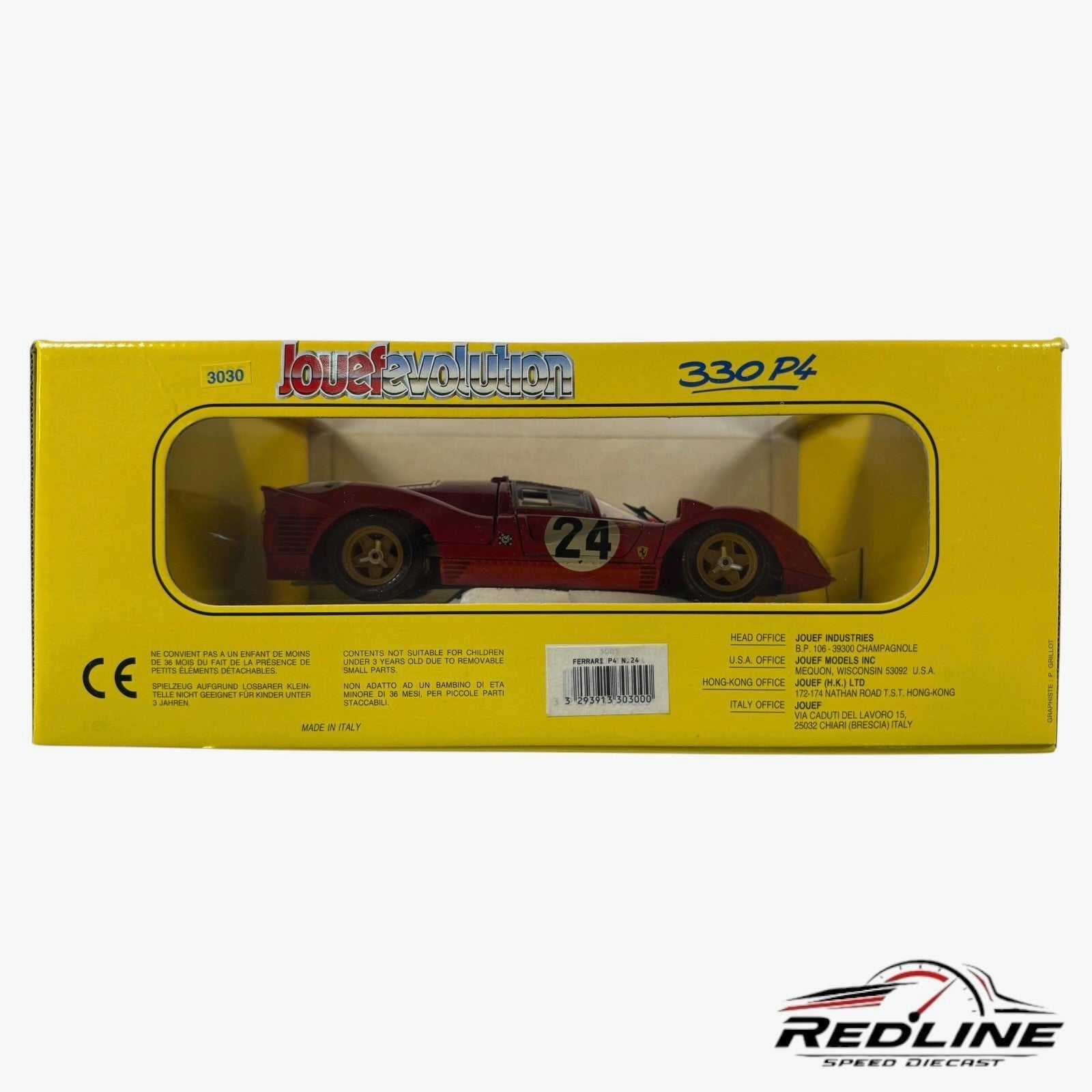 🇮🇹🇮🇹Jouef Evolution Ferrari 330 P4 Red #24 1:18 C3🇮🇹🇮🇹