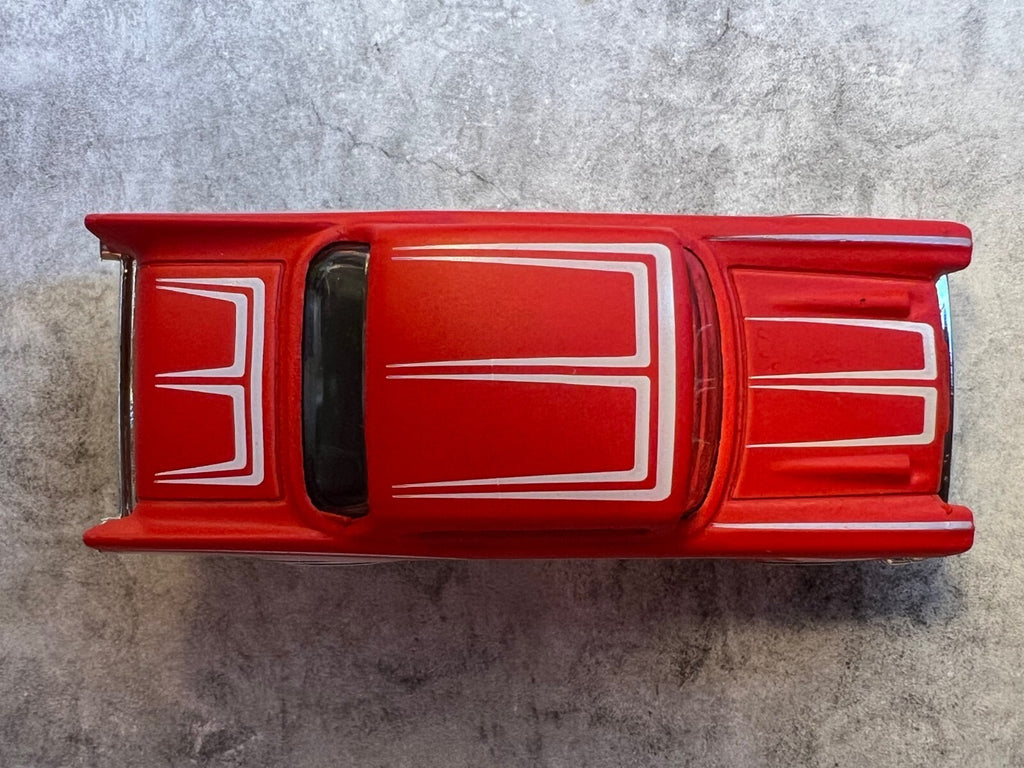 🇺🇸🇺🇸Hot Wheels "1957 CHEVY" Red/ White Walls Chevy Bel-Air C8🇺🇸🇺🇸