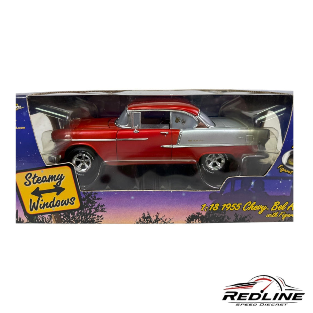 🇺🇸🇺🇸 Ertl American Muscle 1955 Chevy Bel Air Steamy Windows 1:18 C3🇺🇸🇺🇸