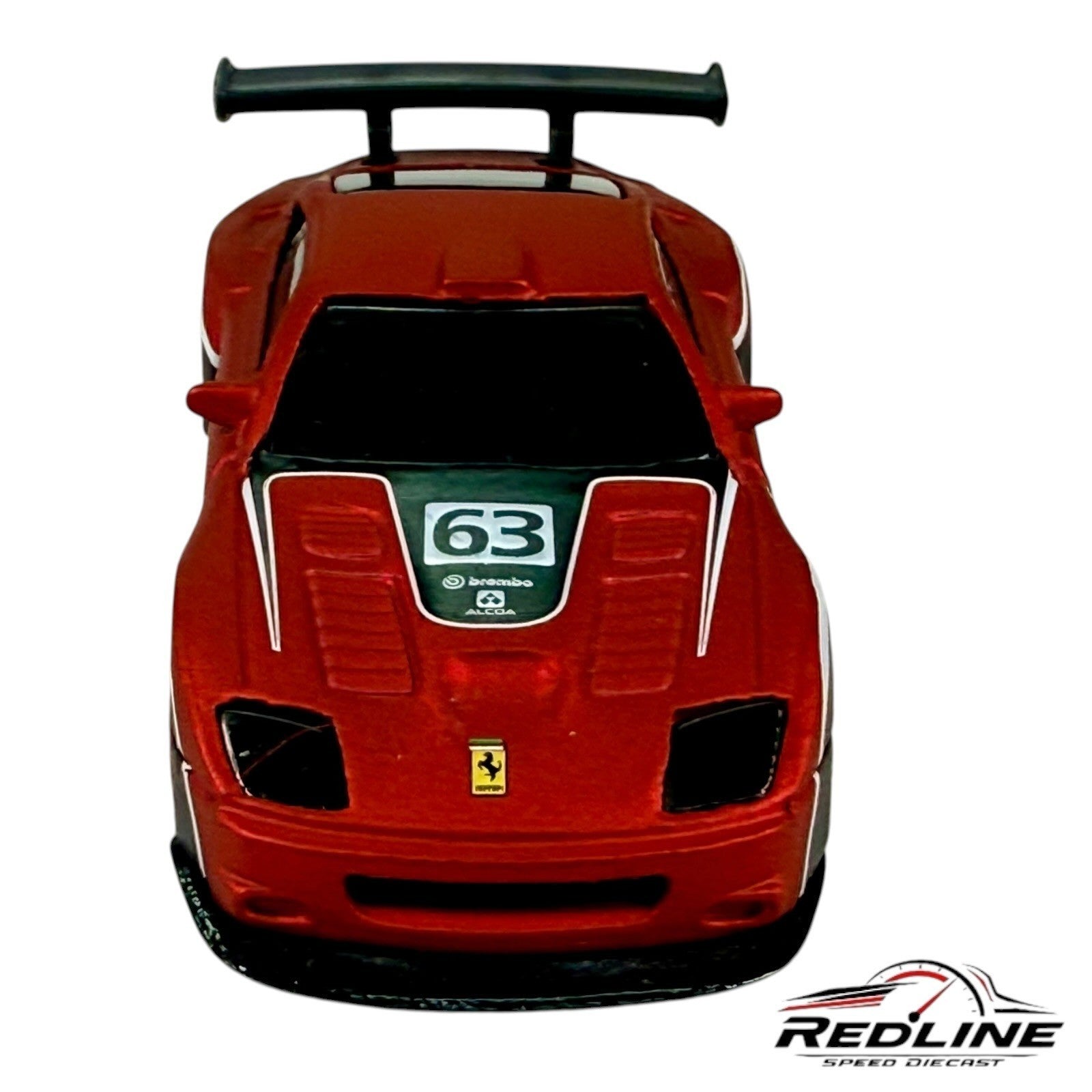 🇮🇹Hot Wheels Ferrari Racer 575 GTC #63 RED LOOSE C13🇮🇹