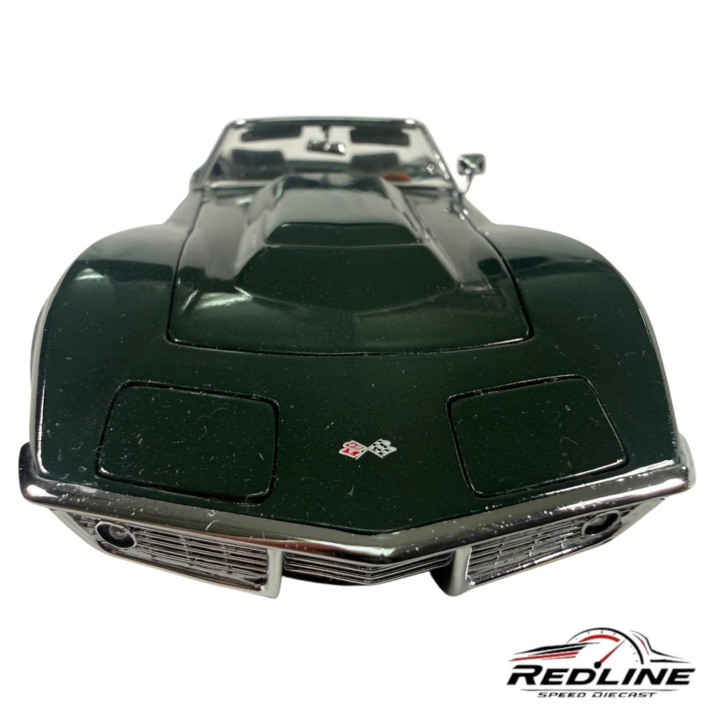 🇺🇸Danbury Mint 1968 Chevrolet Corvette Green 1:24 D1🇺🇸