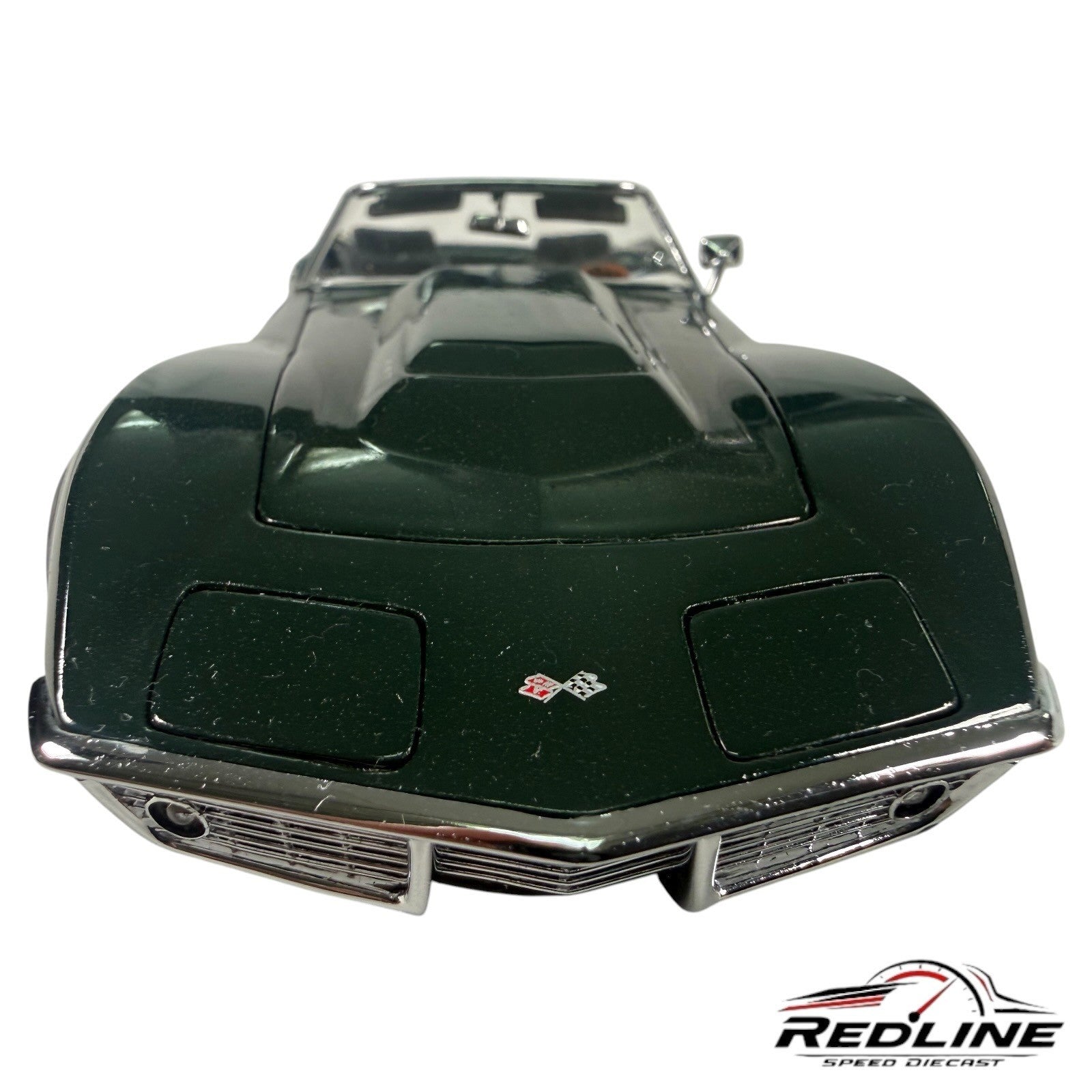 🇺🇸Danbury Mint 1968 Chevrolet Corvette Green 1:24 D1🇺🇸