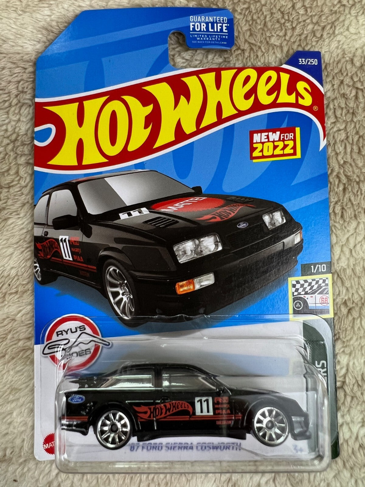 🔥🔥🔥Hotwheels '87 Ford Sierra Cosworth BLACK HW18🔥🔥🔥