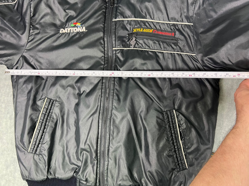 🏁Vintage Style Auco Daytona International Speedway Racing Jacket Mens Medium🏁