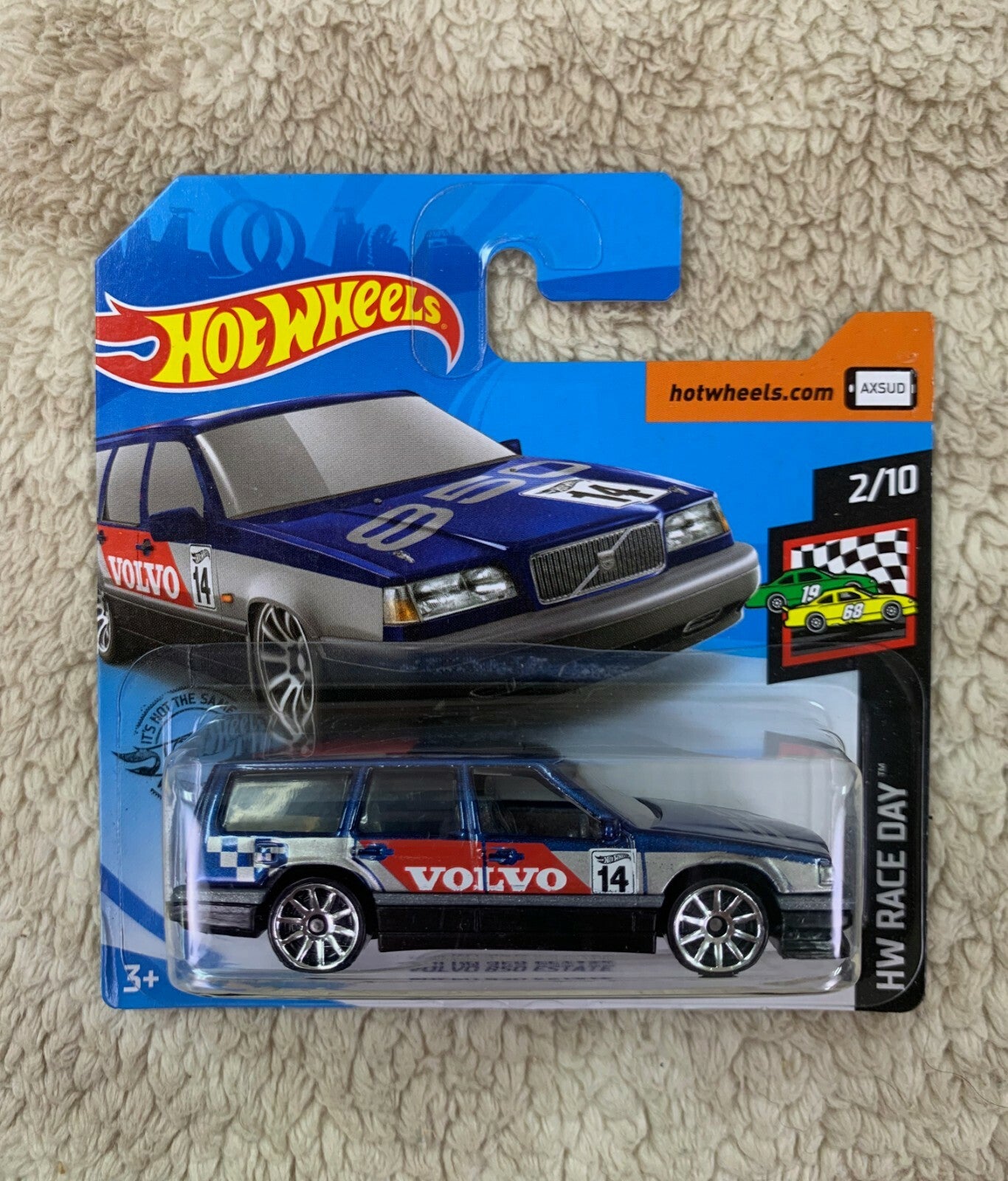 *Hot Wheels VOLVO 850 ESTATE Blue 2020 HW Race Day 2/10 57/250 SHORT CARD HW05*