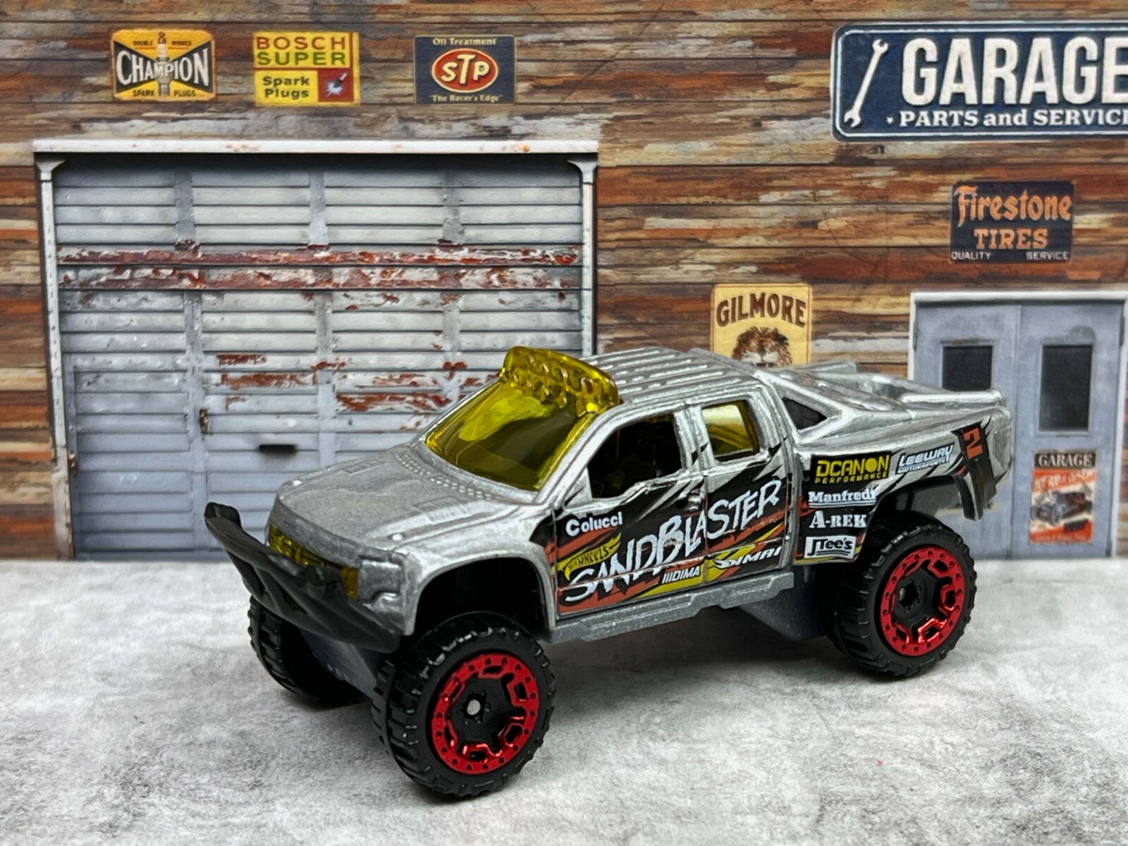 🔥🔥🔥 Hot Wheels Speed Blur Silver Sandblaster Ford F-150 C4🔥🔥🔥