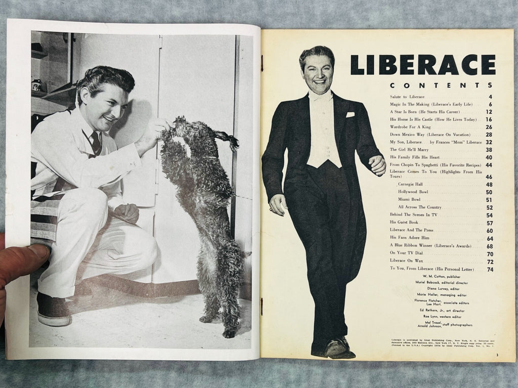 🎶🎶🎶Liberace Complete Life Story Magazine 1954 Ideal Publishing🎶🎶🎶