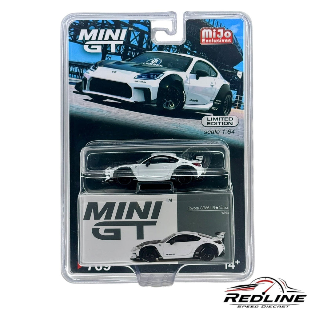 🎌🎌Mini GT Toyota GR86 LB Nation White H14🎌🎌