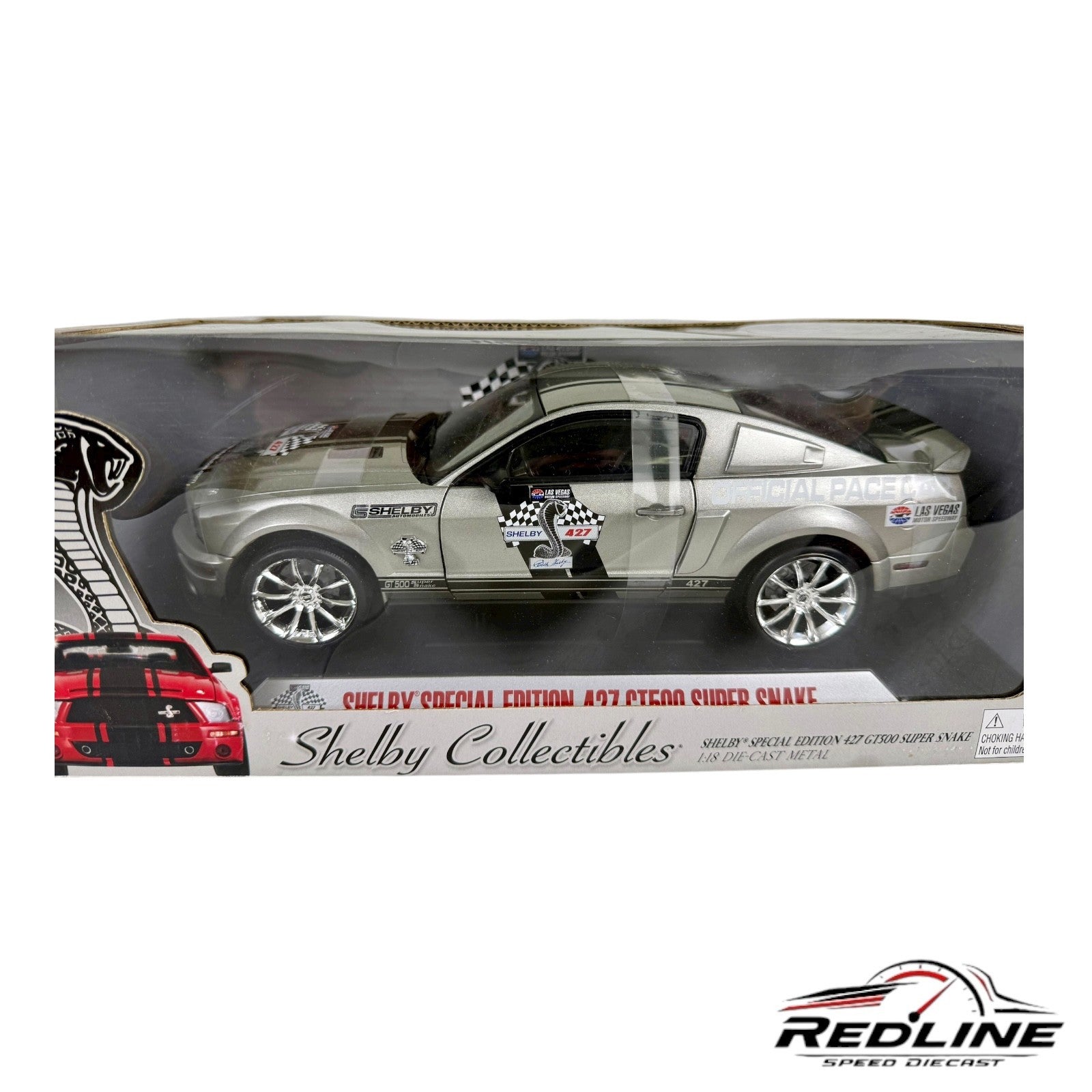🇺🇸SHELBY COLLECTIBLES 427 GT500 Super Snake Las Vegas Speedway 1 of 300 TV🇺🇸