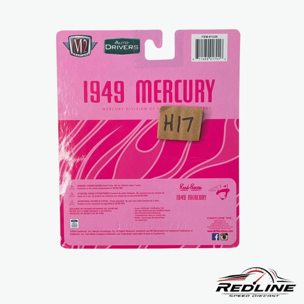 🇺🇸M2 Machines 1949 MERCURY Custom R115 Pink Flames H17🇺🇸