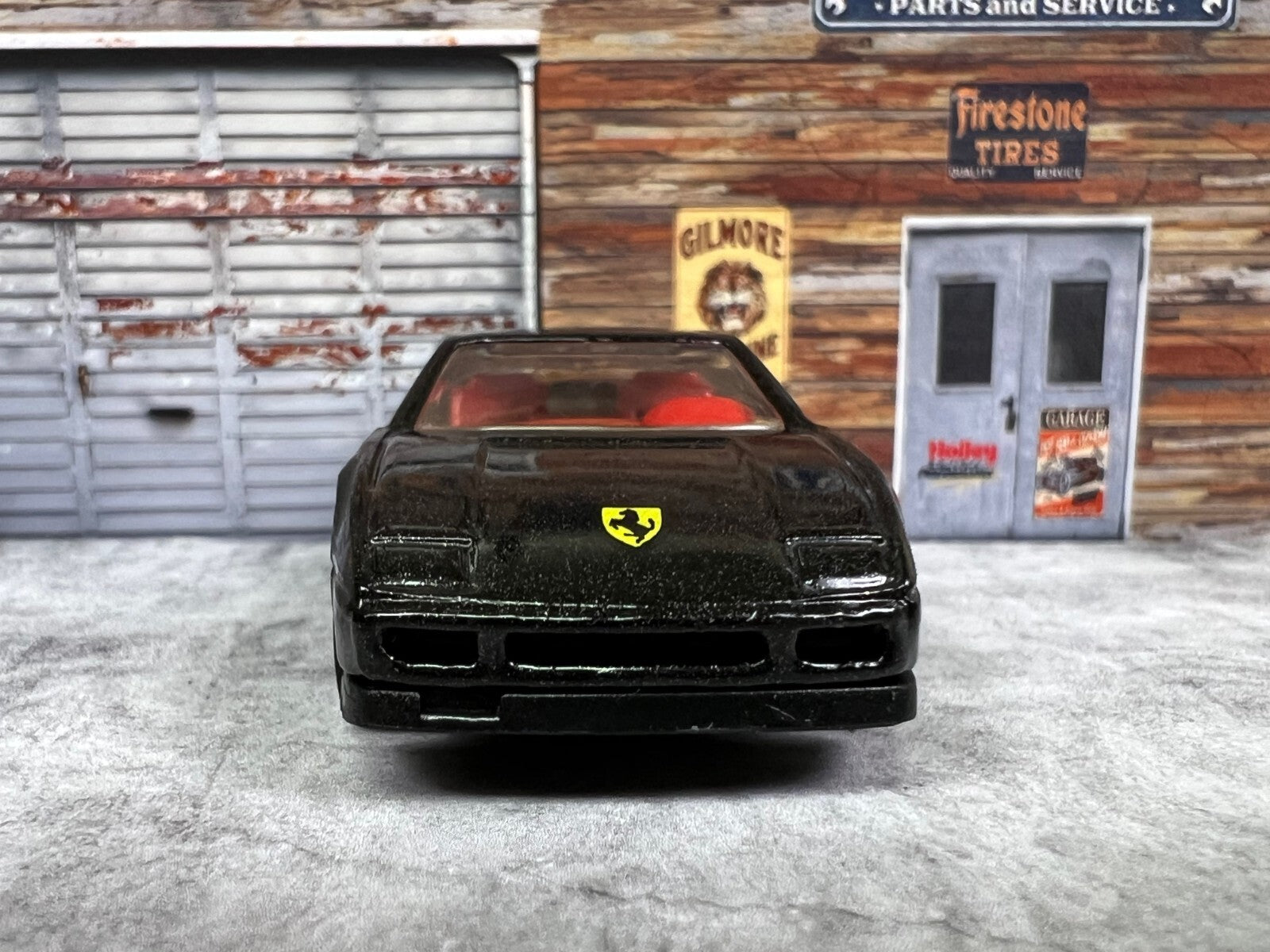 🇮🇹🇮🇹🇮🇹🇮🇹Hotwheels Ferrari 348 Black Red Interior C11🇮🇹🇮🇹🇮🇹🇮🇹