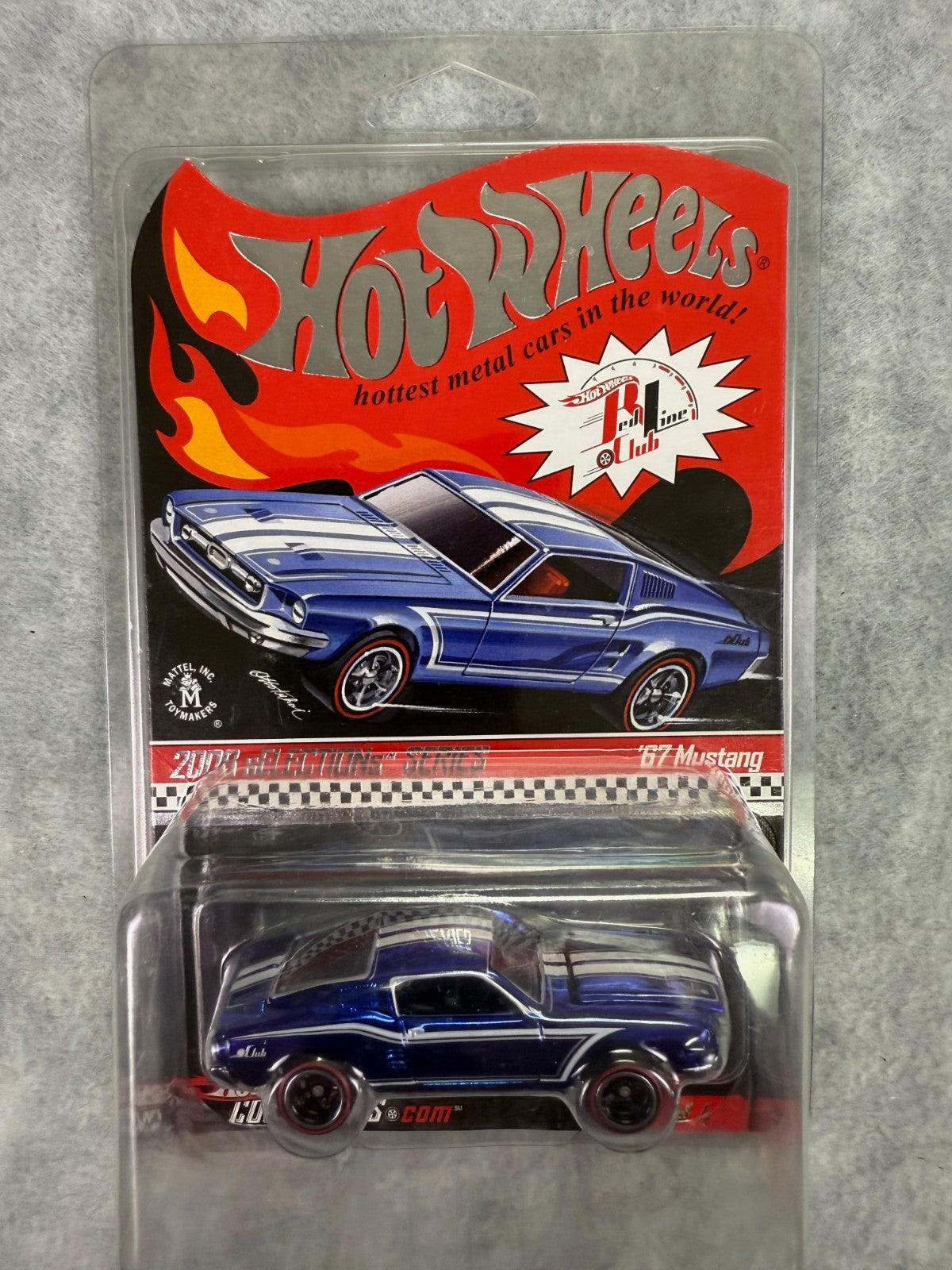 Hot Wheels RLC 2008 Selections '67 Mustang 6200/7897 Blue H9