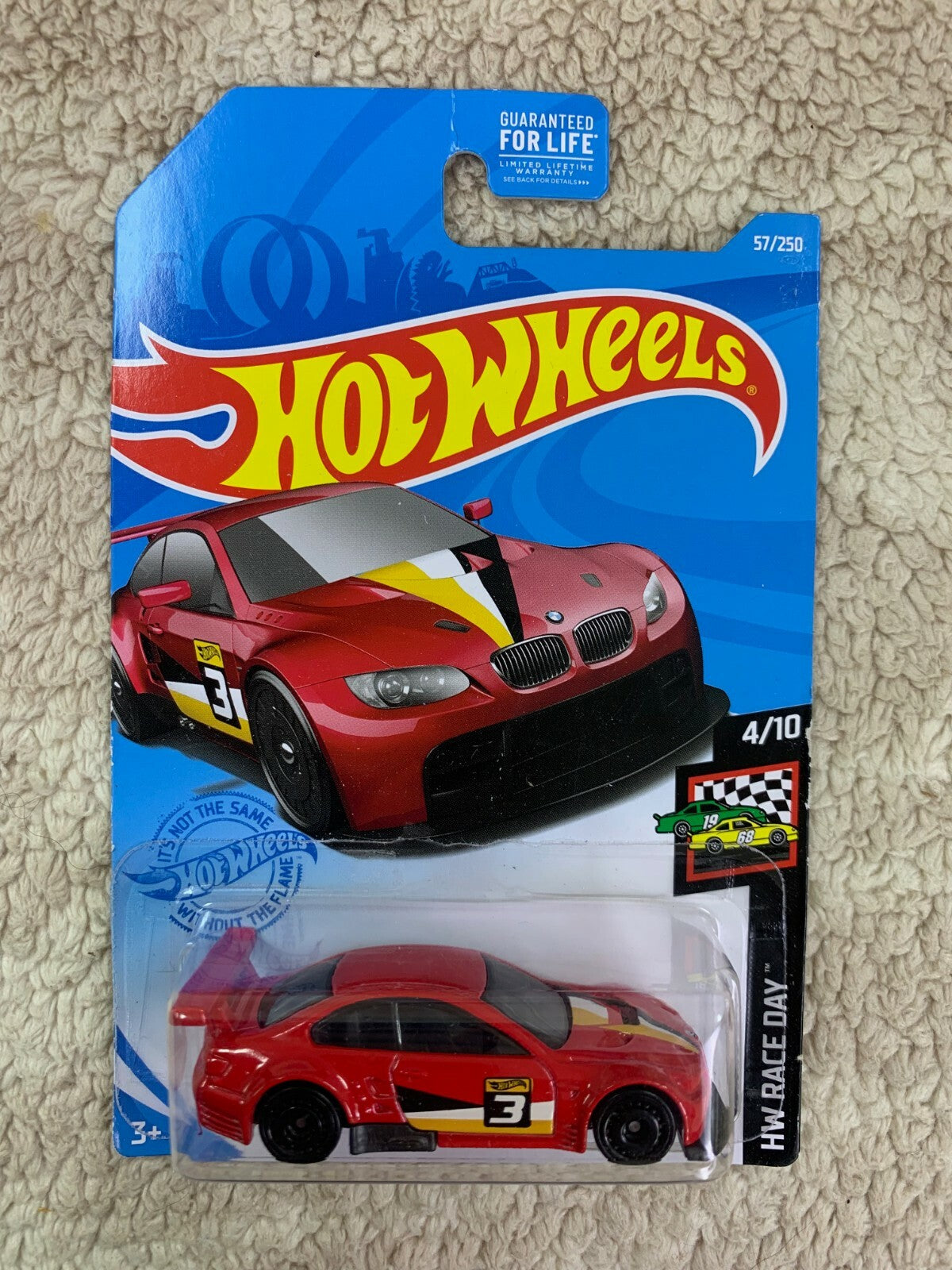 **********2020 HOT WHEELS BMW M3 GT2 #57/250 HW RACE DAY #4/10 RED HW05*********