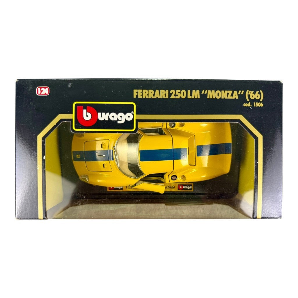 🇮🇹🇮🇹🇮🇹Bburago Ferrari 250 LM Monza YELLOW 1966 1:24th Scale🇮🇹🇮🇹🇮🇹