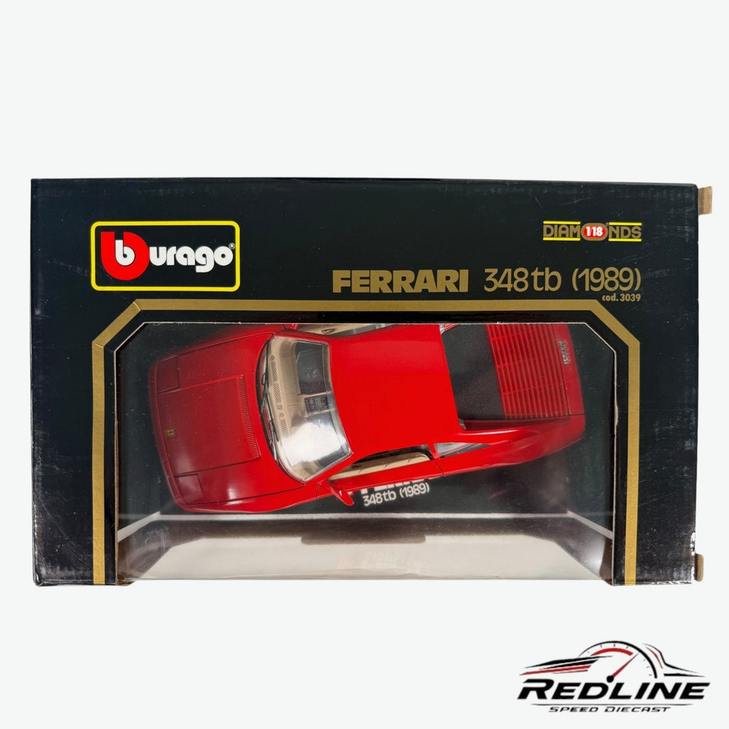 🇮🇹🇮🇹Bburago Diamonds 1/18 1989 Ferrari 348tb Red 1:18 Scale C3🇮🇹🇮🇹